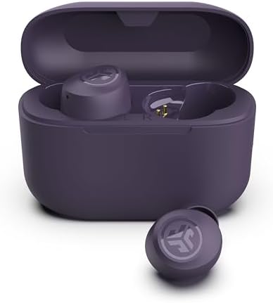 JLab Go Air Pop+ True Wireless Earbuds, in Ear Headphones, Bluetooth Earphones, 35H Playtime Ear Buds, Bluetooth Earbuds with Microphone, USB-C Charging Case, Dual Connect, EQ3 Sound, Violet