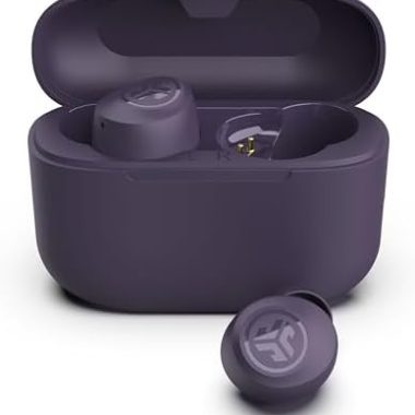 JLab Go Air Pop+ True Wireless Earbuds, in Ear Headphones, Bluetooth Earphones, 35H Playtime Ear Buds, Bluetooth Earbuds with Microphone, USB-C Charging Case, Dual Connect, EQ3 Sound, Violet
